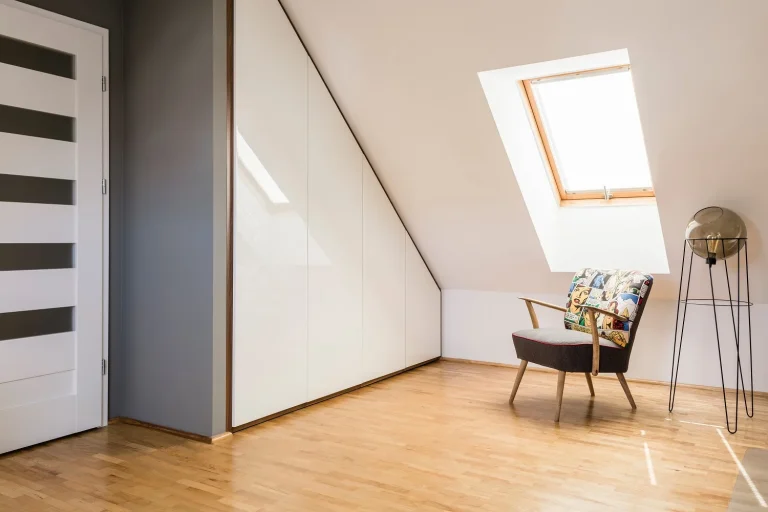 small loft room after renovation