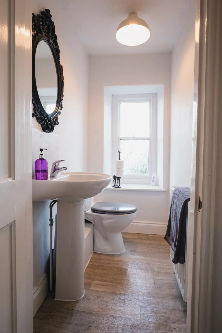 small cosy bathroom after renovation
