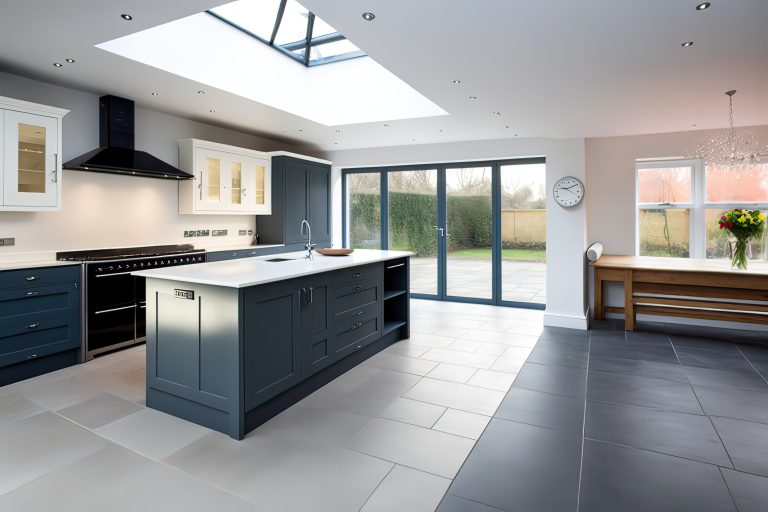 Open-Plan Kitchen Extension. Photo generative AI